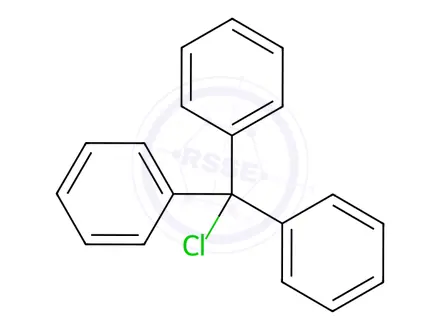 Chemical structure of Trityl chloride