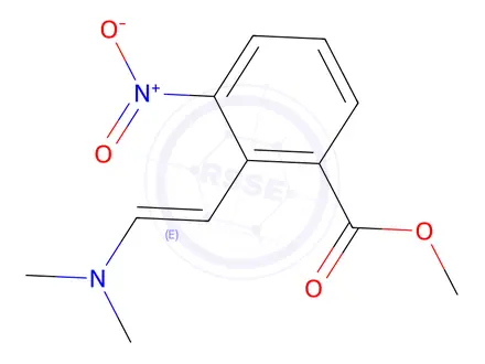 Chemical structure of (E)-Methyl 2-(2-(dimethylamino)vinyl)-3-nitrobenzoate