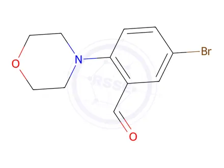 Chemical structure of 5-Bromo-2-(N-morpholino)-benzaldehyde