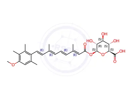 Chemical structure of Acitretin Glucuronide