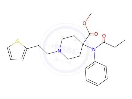 Chemical structure of Thiofentanil