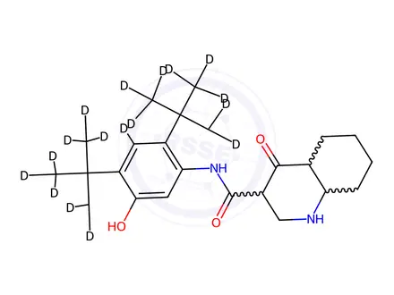 Chemical structure of Ivacaftor-d19