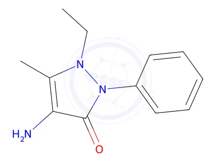 Chemical structure of 4-Amino-1-ethyl-5-methyl-2-phenyl-1H-pyrazol-3(2H)-one