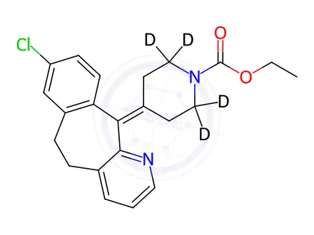 Chemical structure of Loratadine D4