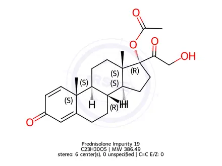 Chemical structure of Prednisolone Impurity 147