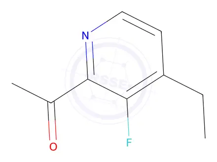 Chemical structure of Ethanone, 1-(4-ethyl-3-fluoro-2-pyridinyl)-(9CI)