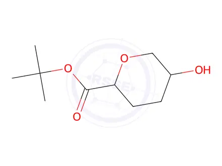 Chemical structure of Tert-butyl 5-hydroxytetrahydro-2H-pyran-2-carboxylate