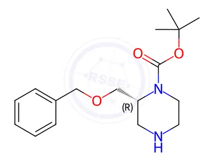 Chemical structure of (R)-N1-Boc-2-(benzyloxymethyl)piperazine