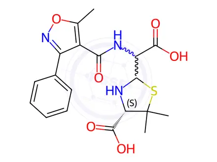 Chemical structure of Oxacillin EP Impurity B