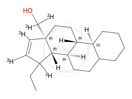 Chemical structure of Ethylestrenol-d5