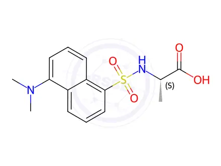 Chemical structure of DANSYL-L-ALANINE PIPERIDINIUM SALT