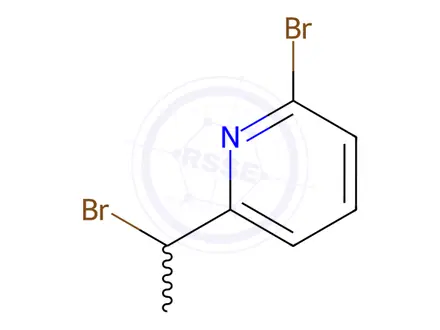Chemical structure of 2-Bromo-6-(1-bromoethyl)pyridine