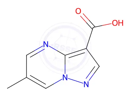 Chemical structure of 6-Methyl-pyrazolo[1,5-a]pyrimidine-3-carboxylic Acid