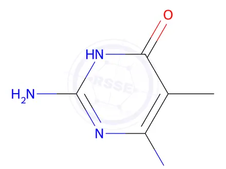 Chemical structure of 4(1H)-Pyrimidinone, 2,6-diamino-5-methyl-(9CI)