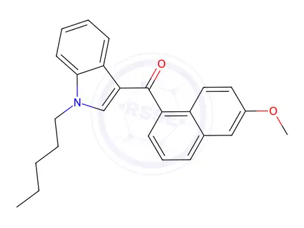 Chemical structure of JWH 166