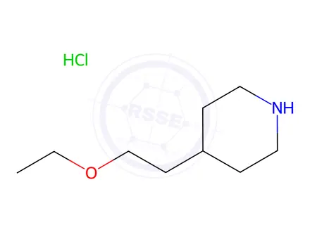 Chemical structure of 4-(2-Ethoxyethyl)piperidine hydrochloride