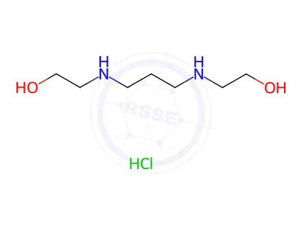 Chemical structure of Ethanol, 2,2'-(1,3-propanediyldiimino)bis-, dihydrochloride (9CI)