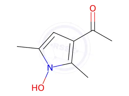 Chemical structure of 1-(1-Hydroxy-2,5-dimethyl-1H-pyrrol-3-yl)ethanone