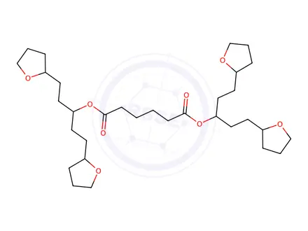 Chemical structure of Bis(1,5-bis(tetrahydrofuran-2-yl)pentan-3-yl) adipate