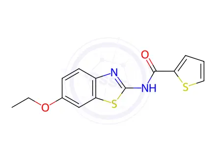 Chemical structure of n-(6-Ethoxybenzo[d]thiazol-2-yl)thiophene-2-carboxamide