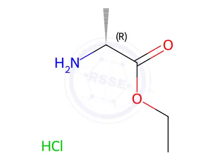 Chemical structure of H-D-ALA-OET HCL