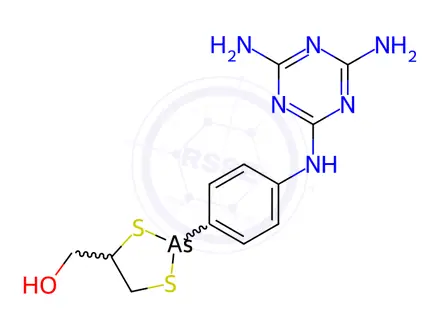 Chemical structure of Melarsoprol