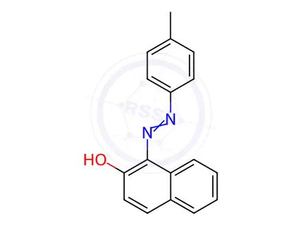 Chemical structure of Color Related Compound 007 (1-[(4-methylphenyl)azo]-2-naphthalenol) (1148250)