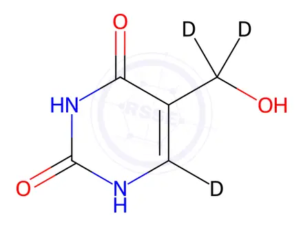 Chemical structure of Uracil Impurity 83-d3