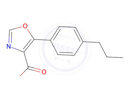 Chemical structure of 5-(4-Propylphenyl)oxazole-4-carboxylic Acid