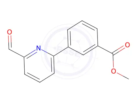 Chemical structure of Methyl 3-(6-formylpyridin-2-yl)benzoate