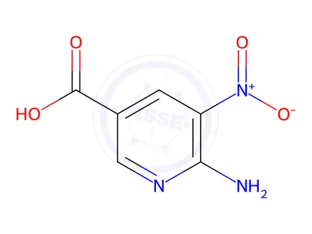Chemical structure of 6-Amino-5-nitropyridine-3-carboxylic Acid
