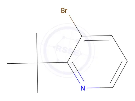 Chemical structure of 3-Bromo-2-(tert-butyl)pyridine