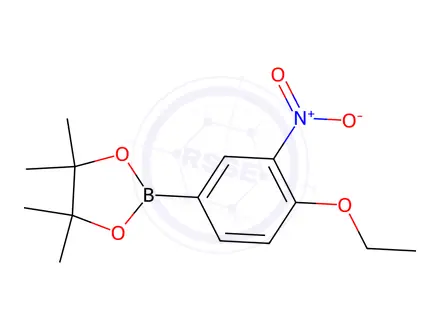 Chemical structure of 2-(4-Ethoxy-3-nitrophenyl)-4,4,5,5-tetramethyl-1,3,2-dioxaborolane