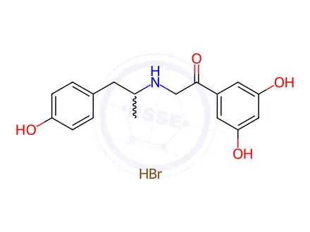 Chemical structure of Fenoterol Hydrobromide Impurity 2 (Fenoterol Hydrobromide EP Impurity B Hydrobromide)