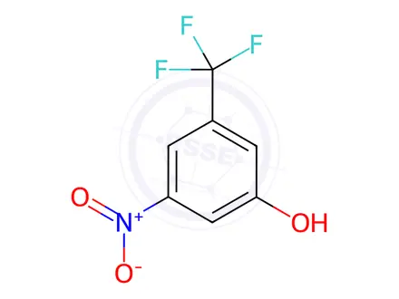 Chemical structure of 3-Nitro-5-(trifluoromethyl)phenol