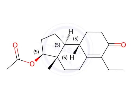 Chemical structure of Inocoterone Acetate