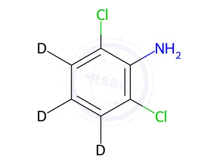 Chemical structure of 2,6-Dichloroaniline-3,4,5 D3