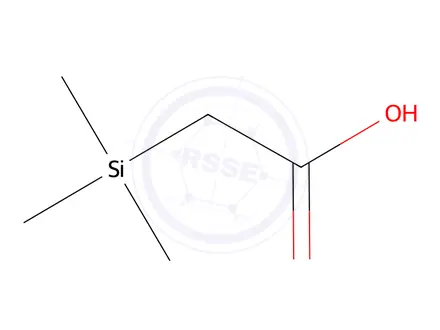 Chemical structure of Acetic acid, 2-(trimethylsilyl)-