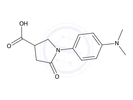 Chemical structure of 1-(4-Dimethylamino-phenyl)-5-oxo-pyrrolidine-3-carboxylic acid