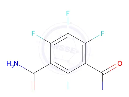 Chemical structure of TETRAFLUOROISOPHTHALAMIDE