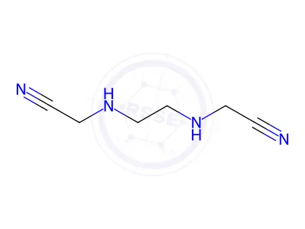 Chemical structure of 2,2'-(ethane-1,2-diylbis(azanediyl))diacetonitrile