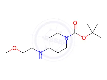 Chemical structure of 1-Boc-4-(2-Methoxyethylamino)piperidine