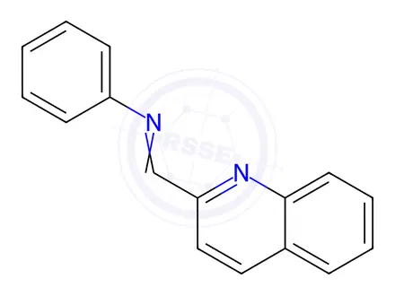 Chemical structure of N-(Quinolin-2-ylmethylene)aniline