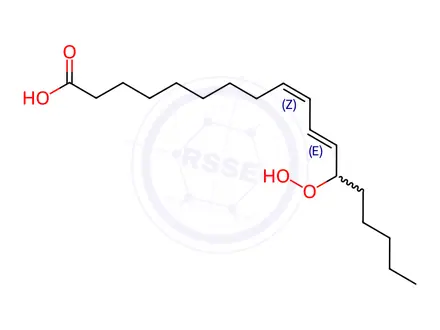 Chemical structure of Oleic Acid Impurity 68 (13-HPODE)