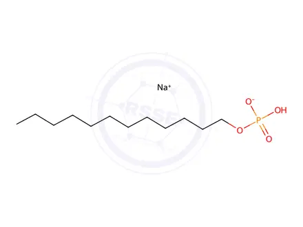 Chemical structure of Phosphoric acid, dodecyl ester, sodium salt