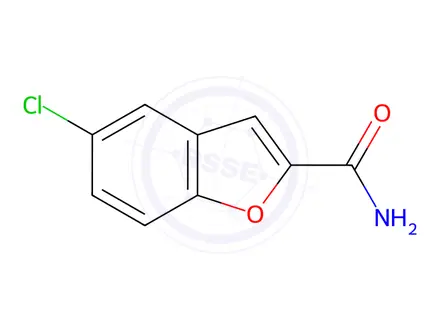 Chemical structure of 5-Chlorobenzofuran-2-carboxamide
