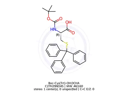 Chemical structure of Boc-Cys(Trt)-OH
