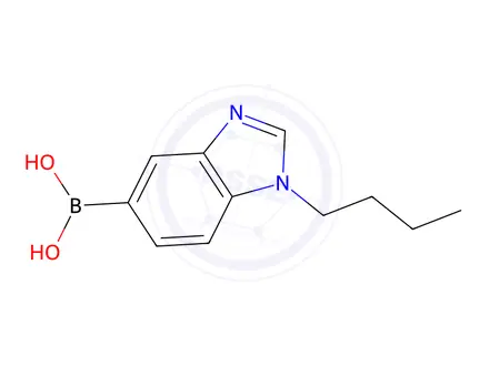 Chemical structure of (1-Butyl-1,3-benzodiazol-5-yl)boronic acid