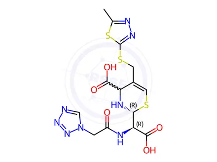 Chemical structure of Cefazolin USP Impurity L-δ2