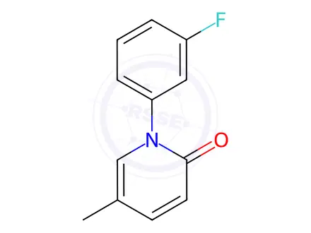Chemical structure of Fluorofenidone